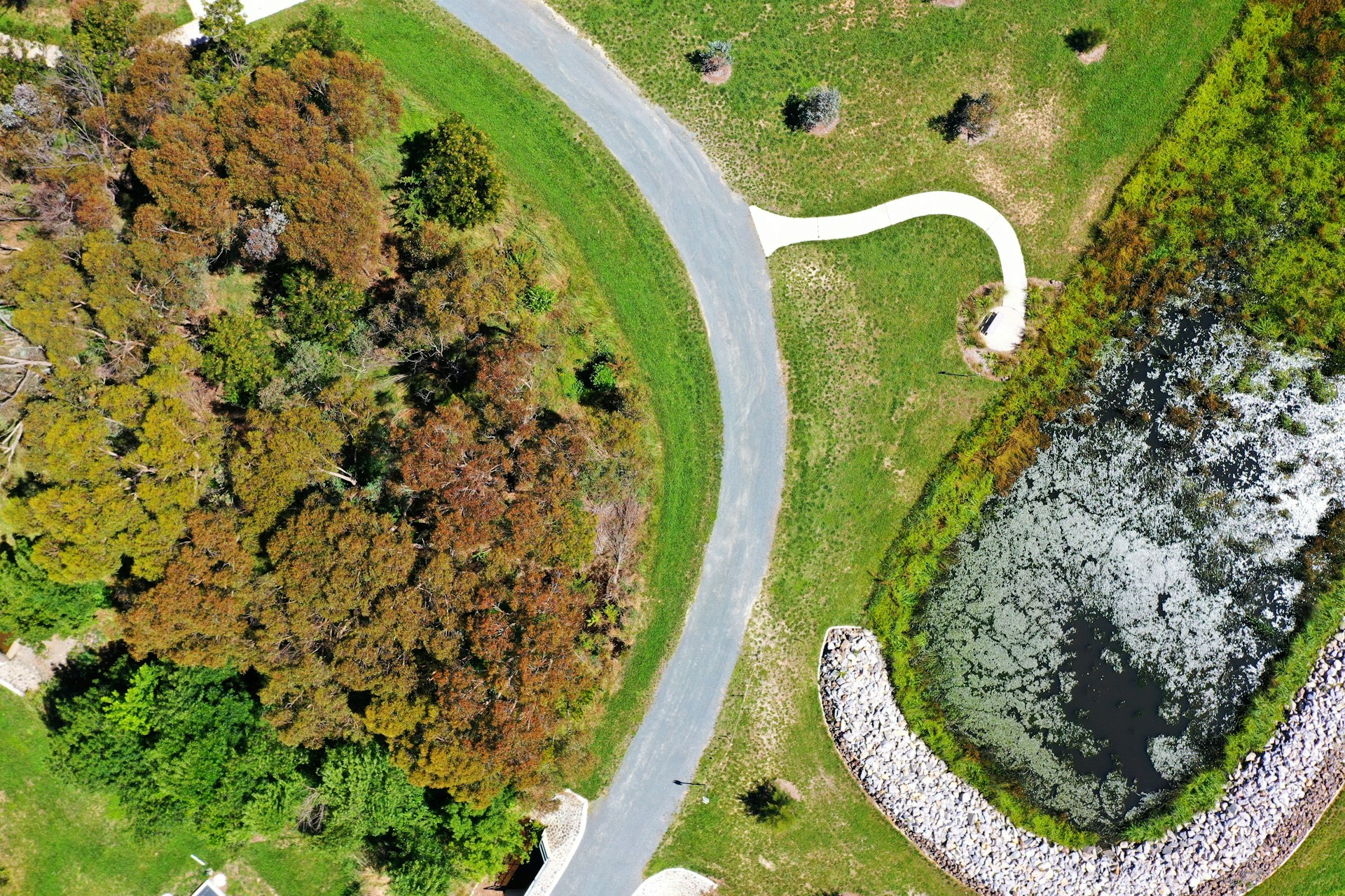 Aerial drone map orthomosaic